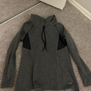 Gray Women’s Champion hoodie. Size small